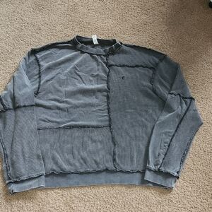 ZYIA Crewneck Waffle Sweatshirt